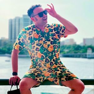 BooHoo Man Animal And Floral Print Shorts In Large